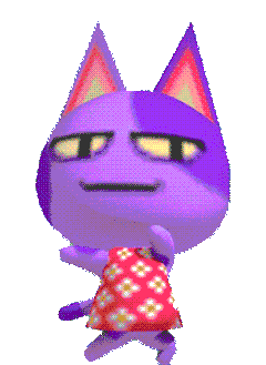 a gif of bob the cat from animal crossing dancing in place.